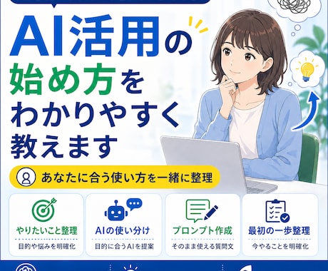 AI活用の始め方をわかりやすく教えます あなたに合う使い方を一緒に整理 イメージ1