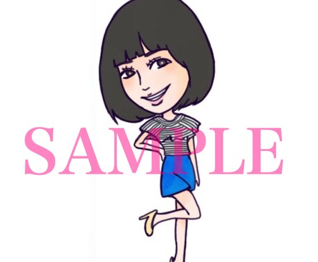 お写真を元にデフォルメ化した似顔絵かきます ♡SNSアイコンやプレゼントにいかがでしょうか♡？ イメージ2