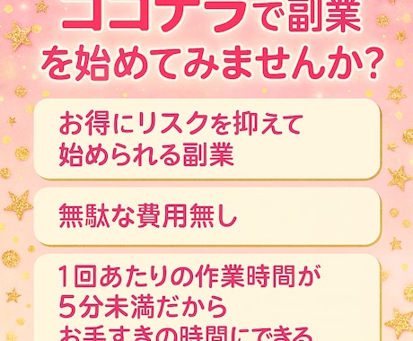 リスク抑えて副業を始めたい方へ最高の副業紹介します イメージ1