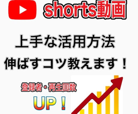 YouTubeショート動画の伸ばし方教えます short動画を上手く使って登録者を伸ばそう！ イメージ1