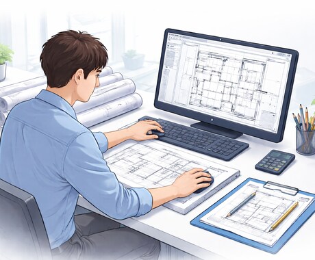 格安でJWCAD図面修正・トレース代行します PDF・手書き図面OK｜初回実績作りのため低価格で対応中 イメージ1