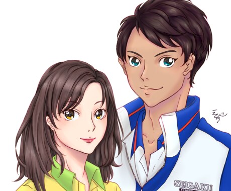 使い方自由！あなたの似顔絵作成します 名刺、SNS、結婚式やお誕生日など、用途は様々です。 イメージ2