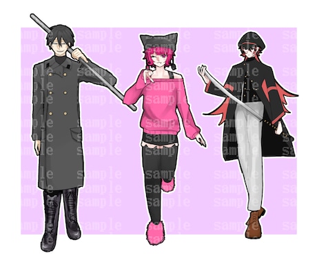 比較的かわいい立ち絵をお描きします ゲームやTRPGにお使いできます。 イメージ1
