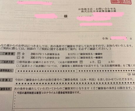 コロナの影響で融資希望の方資料の作成方法を教えます 実際にコロナ融資で500万を承認された方法を教えます イメージ2