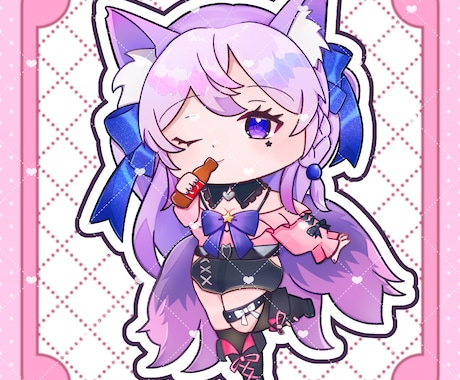 商用込み！可愛いちびキャライラスト描きます プレゼントやグッズ制作にも！もちぷにイラストお描きします！ イメージ2