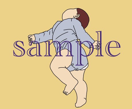 お好きなお写真をシンプルで可愛いイラストにします 最安値★家族や恋人との記念写真を思い出深い一枚に★ イメージ2