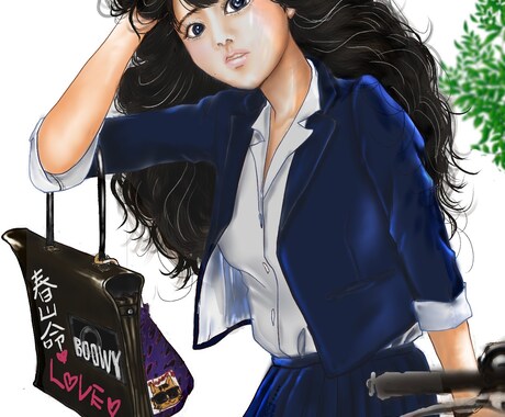 SNSアイコン、似顔絵かきます リアルタッチから漫画調の人物画をアイコンや似顔絵等で描きます イメージ2