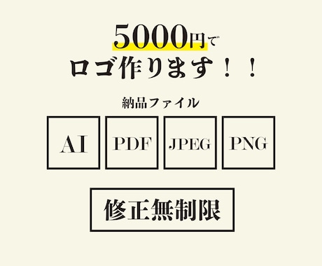 シンプルで親しみやすいロゴ作ります ラフ2案以上提案！Aiデータ無料！修正無制限！著作権譲渡！ イメージ1