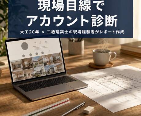 現場経験者が工務店Instagramを診断します 大工20年×施工管理6年の現場経験者が改善ポイントを発見 イメージ1