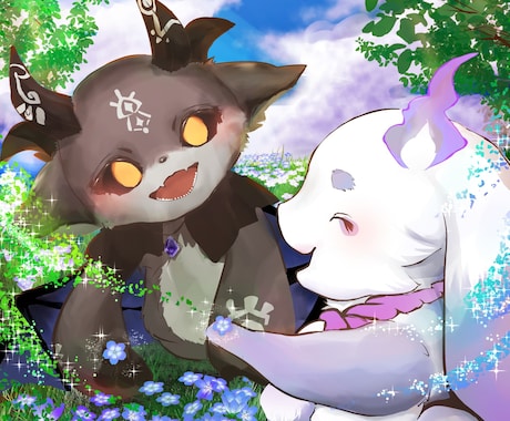 バズるイラスト描きます 愛と煌めきをテーマにした、SNS映えするイラストを！ イメージ1