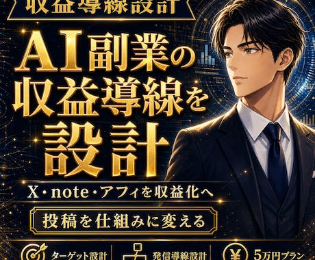 AI副業の収益導線を設計します X・note・アフィを仕組み化 イメージ1