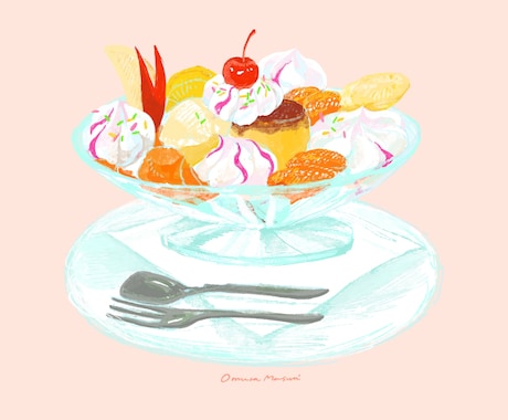 可愛く温かみある美味しそうな食べ物イラスト描きます 商用OK！パッケージや雑誌、メニュー表の挿絵に！ イメージ2