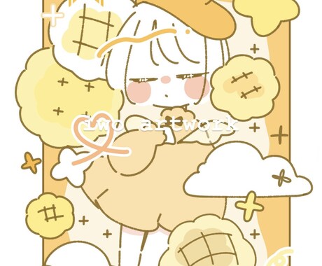商用OK！シンプルで目を引くイラストお届けます 自分用や配信･配布、プレゼントにゆるくかわいいイラスト イメージ2