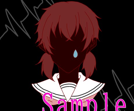 このようなアイコン書きます テンプレ作成の病みかわなアイコン作成！ イメージ2
