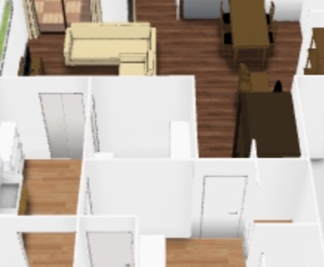 自宅の間取りを3Dでシミュレーション致します 間取り図を元に3Dで確認出来ます。間取りの確認に是非！ イメージ2