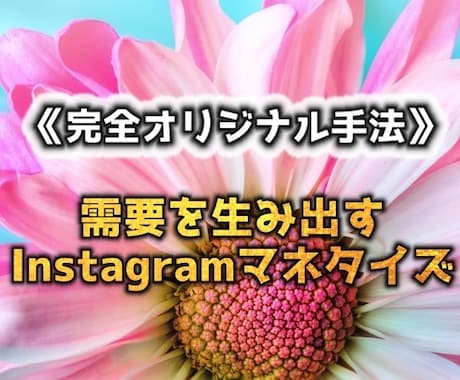 インスタで稼ぐ【需要を生み出す仕組み】教えます 完全オリジナル手法なので飽和を気にせず取り組めます。 イメージ1