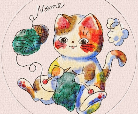水彩風のほっこりどうぶつアイコンをお描きします SNSで自分らしさを出したい、好きな動物をキャラ化したい方へ イメージ2