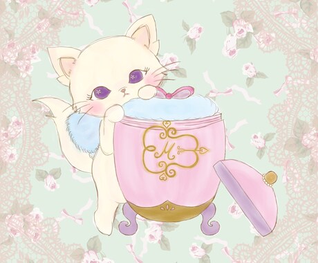 「かわいい」世界観構築♡待ち受け画像イラスト イメージ1