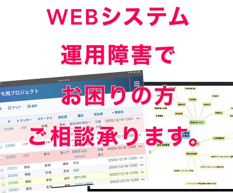 WEBシステム運用時の障害対応のアドバイスをします 解決出来ていない障害対応でお困りの方、ご支援します！ イメージ1