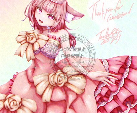 用途に合わせてオリジナルキャラクター描きます 艶々でキラキラなお目々のキャラ絵はいかがですか？ イメージ2