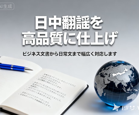 日中翻訳を高品質に仕上げます ビジネス文書から日常文まで幅広く対応します イメージ1