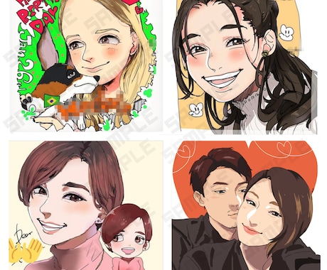 目を惹く”あなた”を表現いたします 思わず二度見する似顔絵制作します！ イメージ2