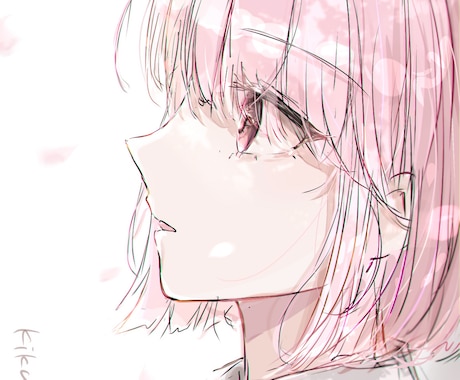 可愛い顔・表情の女の子のアイコンお描きします 最短2日！お安く可愛いアイコンを！ イメージ1