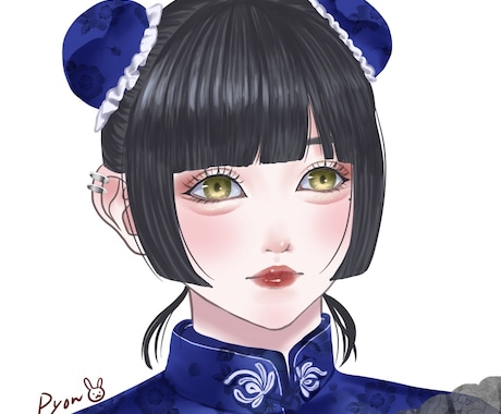 SNS等のアイコン用イラストを描きます 透明感のある女の子が得意で、丁寧なヒアリングがモットー！ イメージ2