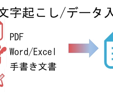 PDF/画像/手書きデータ等の文字起こしをします AI等の使用はしておりません。 イメージ1