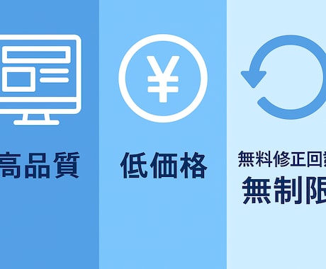 デザイン性重視のHPを丁寧に制作します 高品質×低価格×修正無制限で安心対応 イメージ1