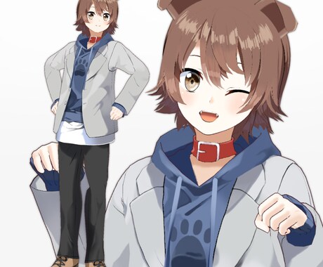 Vroid製モデル全身を作成します 手軽にモデルが欲しい方におすすめです イメージ2