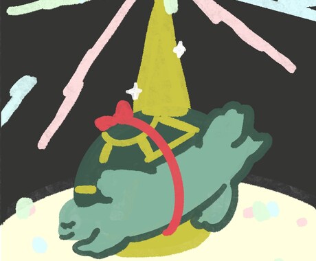ゆるくてかわいい動物イラスト描きます オリジナルでかわいいイラスト制作します イメージ2