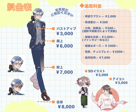 イラスト・立ち絵を制作いたします TRPGやゲーム配信等、またはアイコンにも！ イメージ2