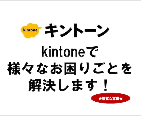 認定資格保有者がkintoneアプリを構築します 【企業様歓迎】業務改善を支援！ノーコードで最適なアプリを提案 イメージ1