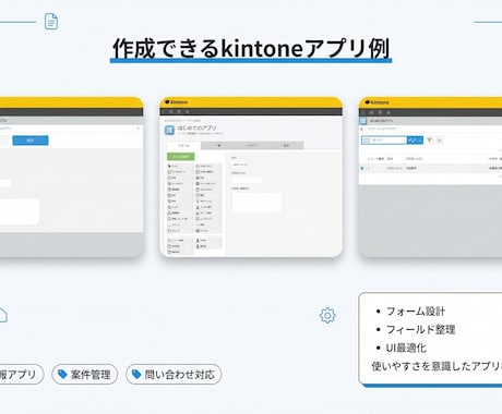 初心者OK　kintone日報アプリ作成します 使いやすい日報アプリを短納期で作成 イメージ2