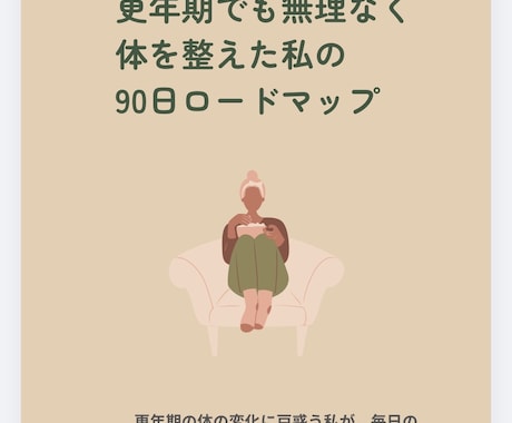 更年期の90日習慣をサポートします 無理なく続ける90日間の習慣づくりをサポート イメージ1