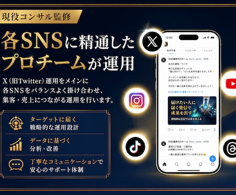 現役コンサル監修⭐︎ X運用代行30日間いたします プロに任せるX(Twitter)最初の一歩から並走します。 イメージ2