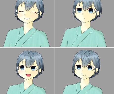 商用利用OK!立ち絵の制作致します オリジナルキャラの設定画なども可能です！ イメージ2