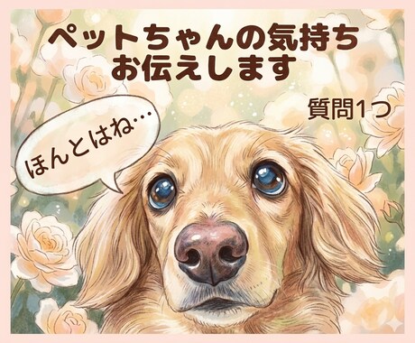 アニマルコミュニケーションで想いをお伝えします 質問1つ/オラクルカードメッセージ付き/初めての方にも イメージ1