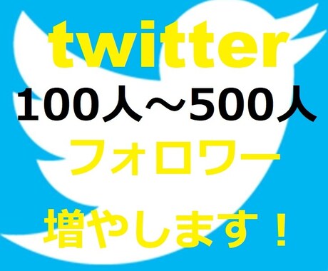 フォロワー数、100人〜500人超えまで増やします 完全日本人ユーザー増！Twitter最大級のグループ運営！！ イメージ1