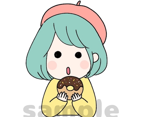 ゆるふわタッチで可愛く◎とっておきの似顔絵描きます 髪色も自由に変えます♪ SNSアイコンにもオススメです◎ イメージ2