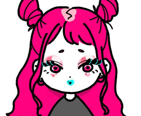 SNS向けアイコン作成します ポップでカラフル！キュートなイラストです！ イメージ2