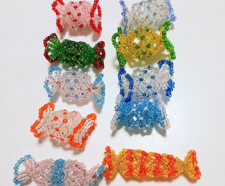 ビーズで作ったあめを販売します ビーズで作った立体のあめ10種類です。 イメージ2