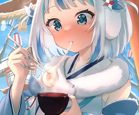 かわいい女の子のイラスト描きます 【アイコン・ボカロ楽曲・切り抜き動画用イラスト等対応可能】 イメージ1