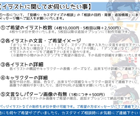 SDキャラの配信用スタンプ制作します 4枚セット価格 ゆるかわで使いやすいスタンプを制作いたします イメージ2