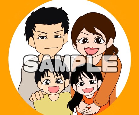 似顔絵描きます ぷにぷにミニキャラ→SNSアイコン、お誕生日、記念日などに♪ イメージ2