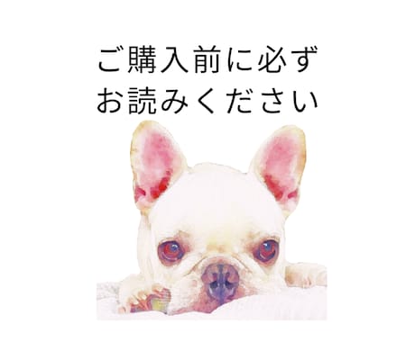 ご購入前に必ずご一読ください。よろしくお願いします ご購入の際の注意事項です。お手数ですが必ずご一読ください。 イメージ1