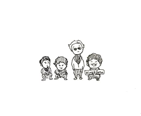 ゆるくてシンプルなタイプの似顔絵を描きます 手描きならではの温かい雰囲気の出るタッチで個性を出そう☺︎ イメージ1