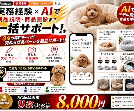 AI活用！売れるECショップの商品画像を作ります Amazon、楽天市場などの商品画像を作成します イメージ2