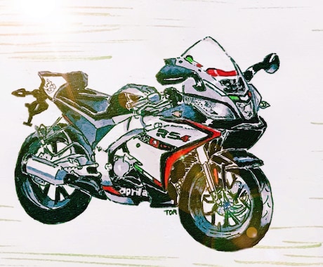 愛車を手描きイラストで描きます お気に入りの愛車をイラスト化させたい方へ イメージ2